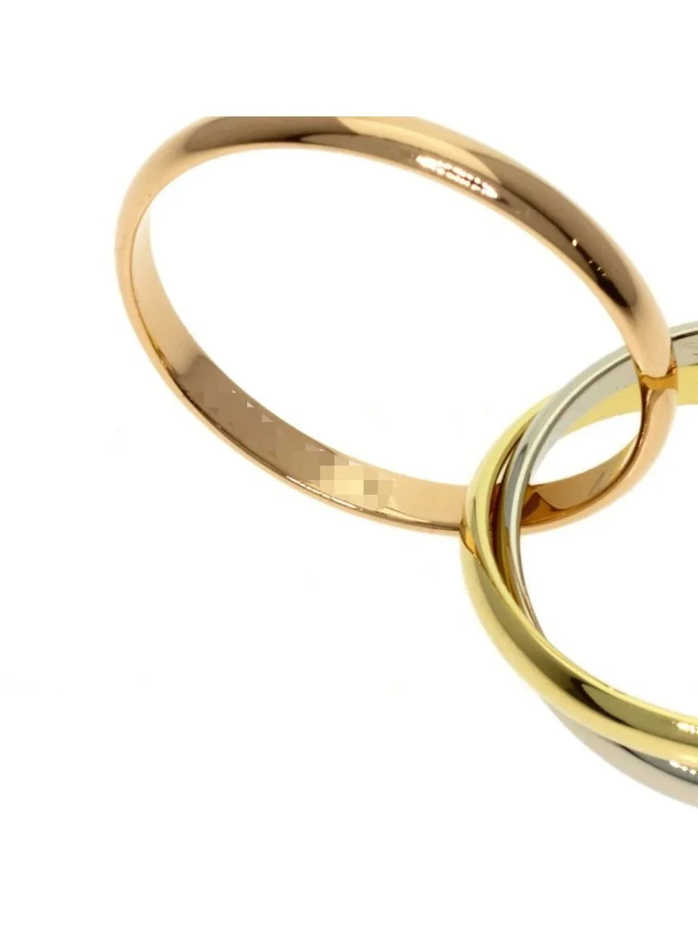 Cartier Trinity XS 49 Ring 18k Yellow Gold 18k White Pink